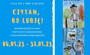 Czytam, bo lubię - wystawa dziecięcych prac plastycznych w Filii nr 2